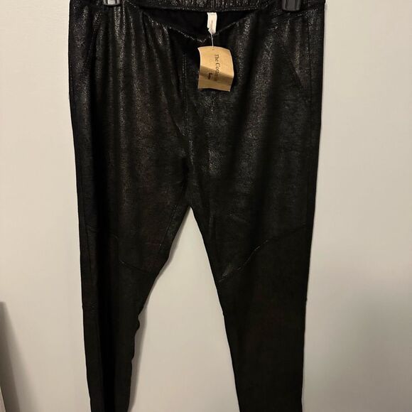 NWT Wishlist Women’s Black Textured Pants Large - Picture 1 of 6